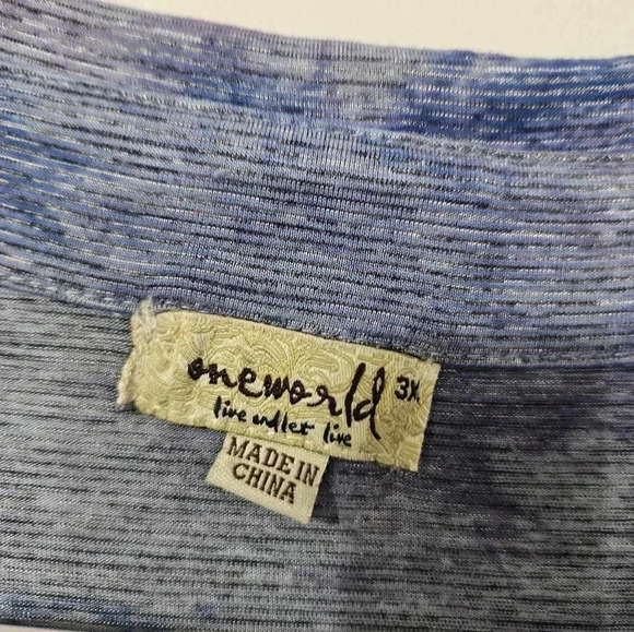 Oneworld womens button up long sleeve top! - Picture 2 of 7